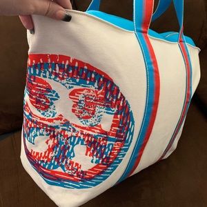 Tori Burch Extra Large Canvas Tote